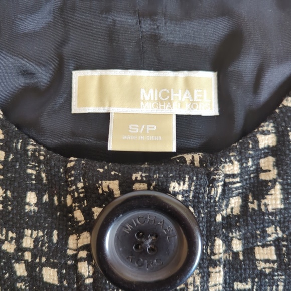 Michael Kors Textured Tweed Blazer 3/4 Sleeves - Picture 2 of 13